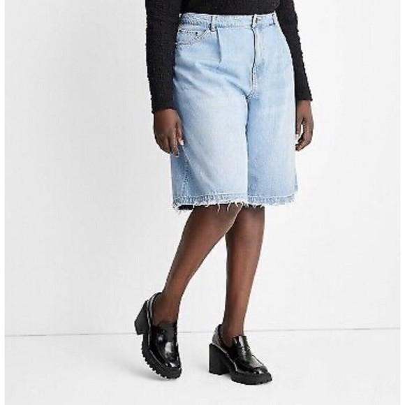 Women's Bermuda Denim Shorts - Future Collective with Gabriella Karefa-Johnson - Picture 3 of 9